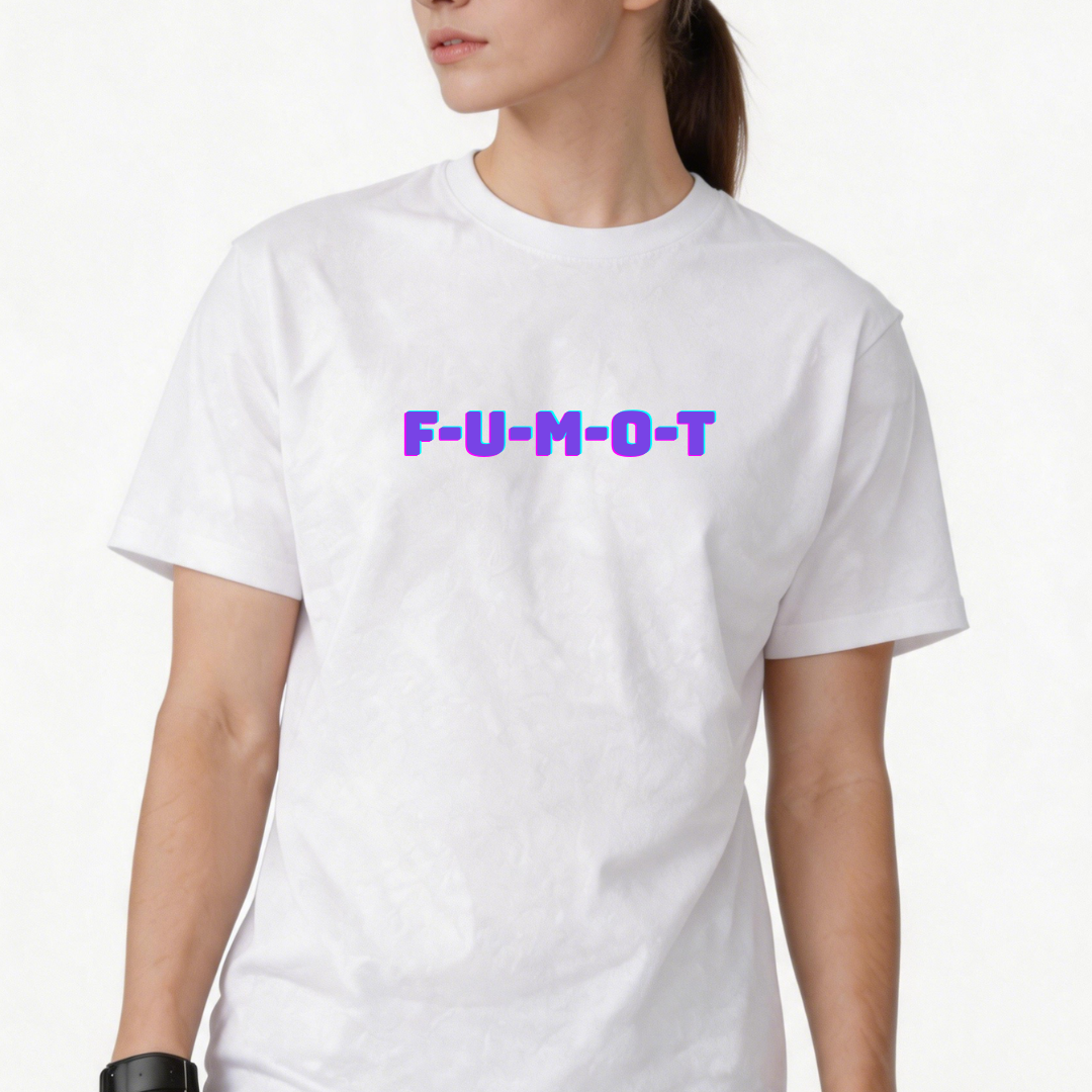Women’s white short-sleeved T-shirt for summer Featuring a unique, trendy print 100% cotton