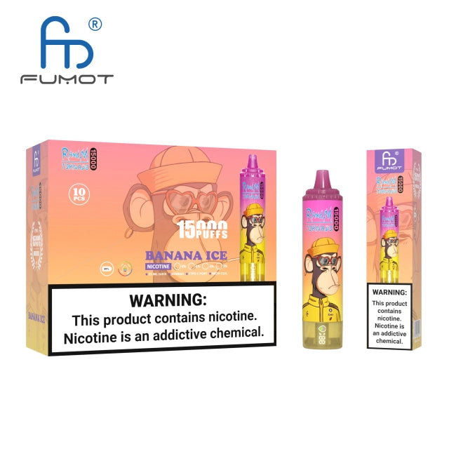 (10 PCS) Fumot RandM Tornado 15000 15K Puffs Disposable Vape