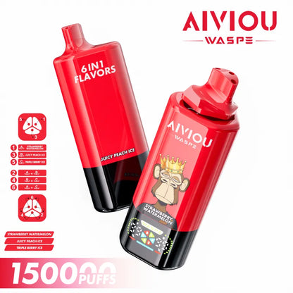 WASPE AIVIOU 150000 150K Puffs 6in1 Disposable Vape