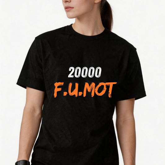 Women’s black short-sleeved T-shirt for summer   Featuring a unique, trendy print   100% cotton