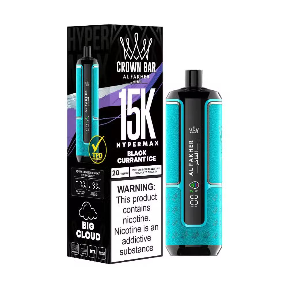 Al Fakher Crown Bar 15000 Hypermax 15K Disposable Vape