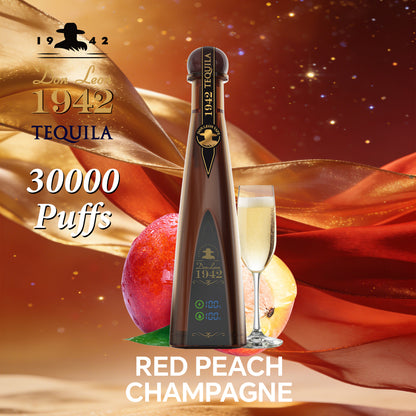 Don Leon Tequila Vape 30000 Puffs 2% Disposable Vape Red Peach Champagne