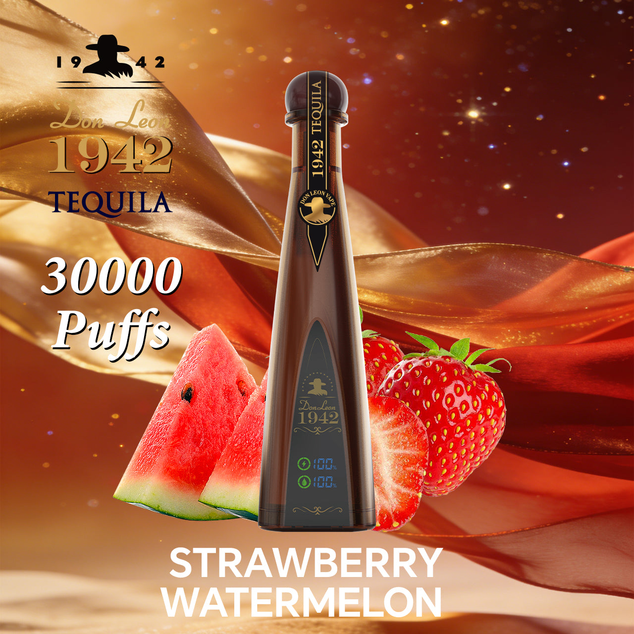 Don Leon Tequila Vape 30000 Puffs 2% Disposable Vape Strawberry Watermelon