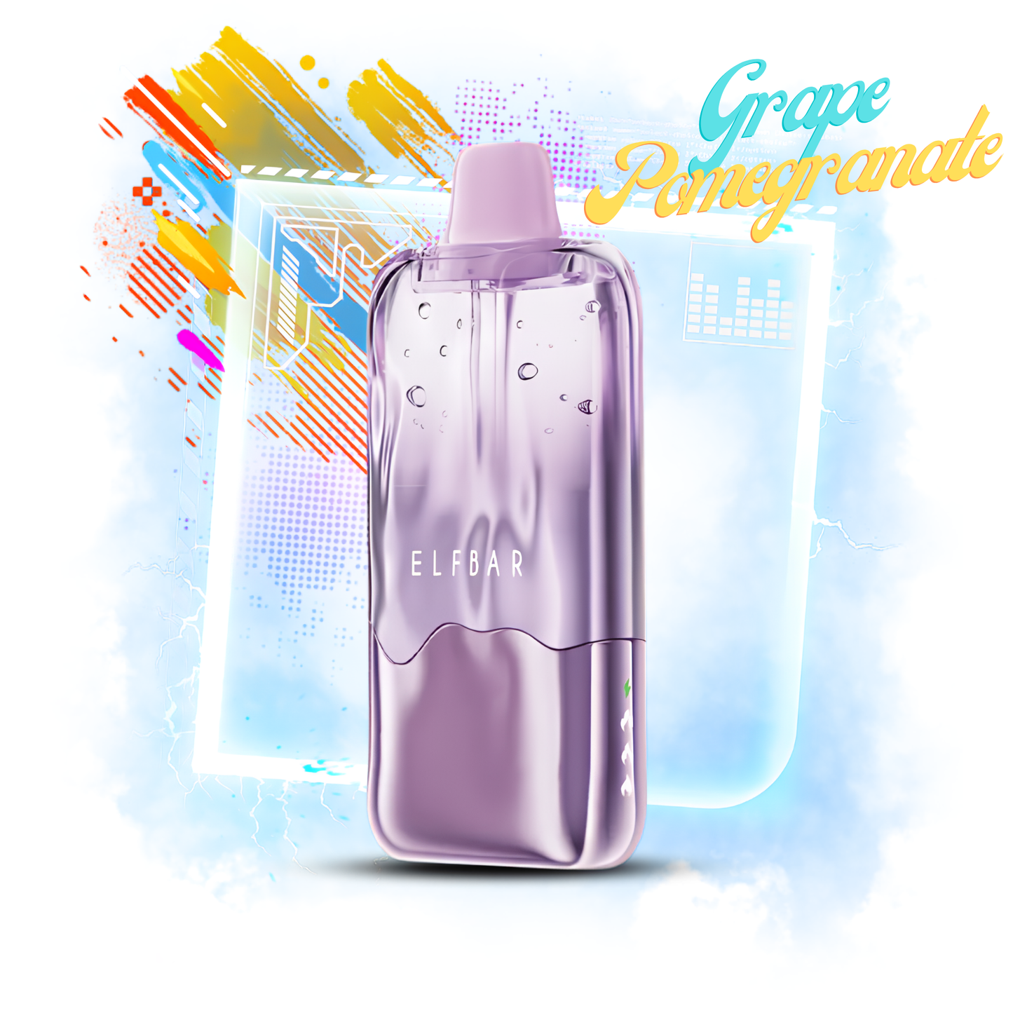 ELFBAR DUKE 30000 30K Puffs Disposable Vape 50mg Wholesale Grape Pomegranade