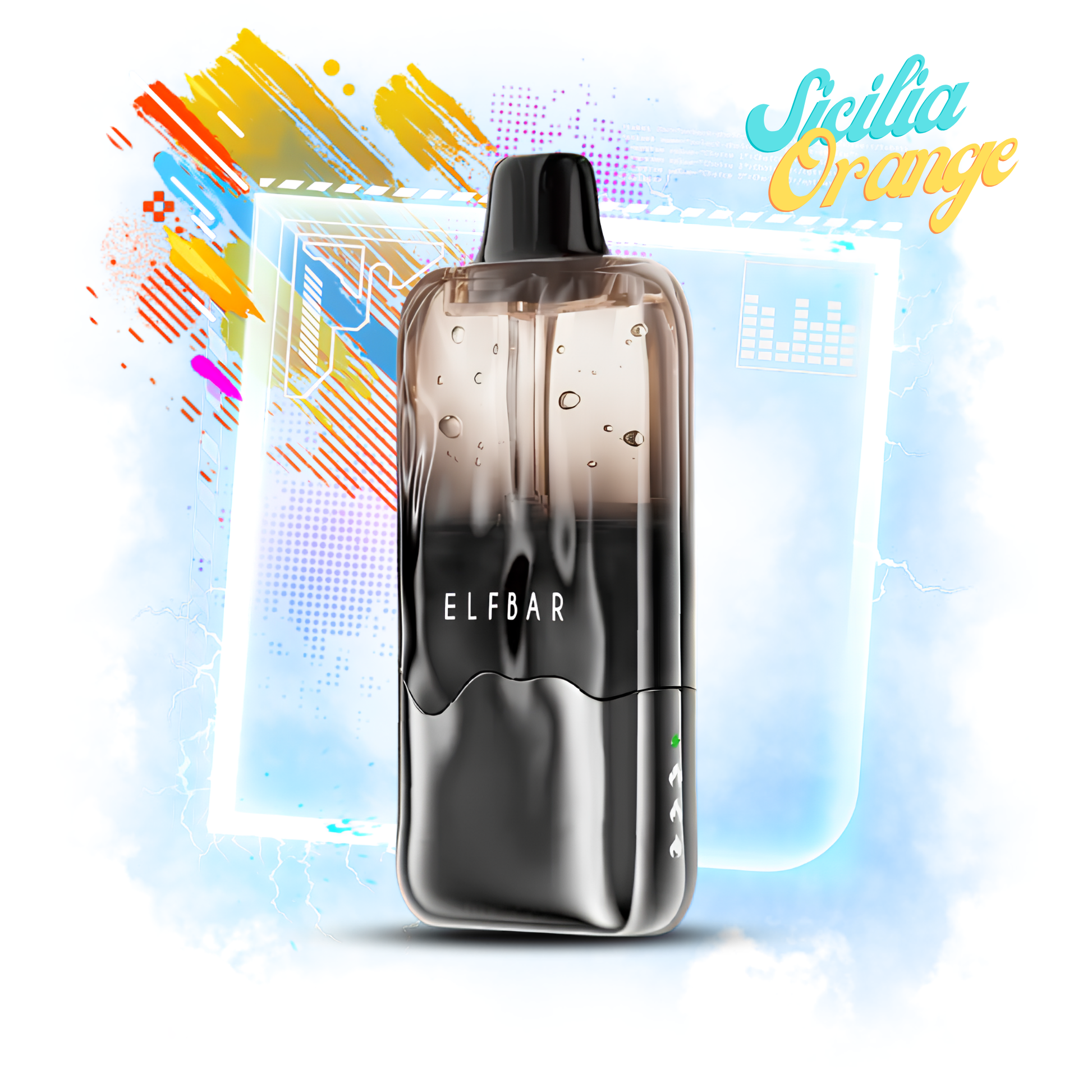 ELFBAR DUKE 30000 30K Puffs Disposable Vape 50mg Wholesale Sicilia Orange