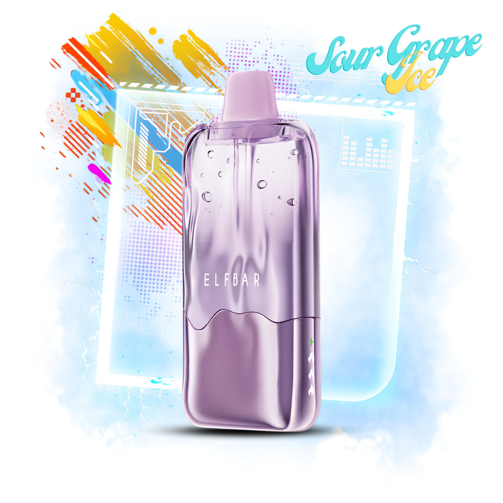ELFBAR DUKE 30000 30K Puffs Disposable Vape 50mg Wholesale Sour Grape Ice