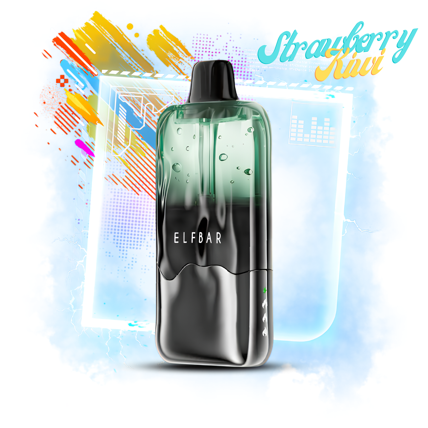 ELFBAR DUKE 30000 30K Puffs Disposable Vape 50mg Wholesale Strawberry Kiwi