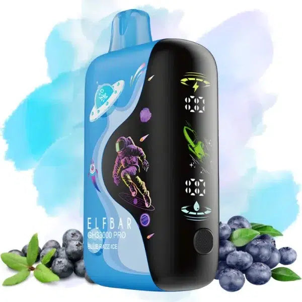 ELF BAR GH33000 PRO 33000 33K Puffs Disposable Vape Blue Razz Ice