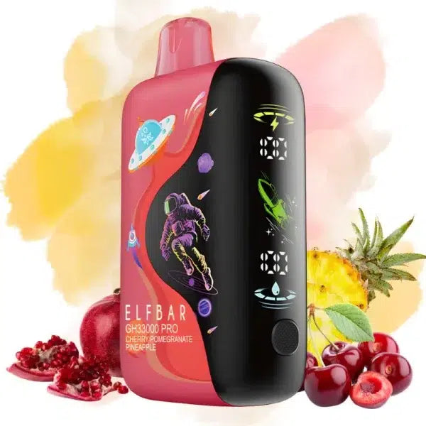 ELF BAR GH33000 PRO 33000 33K Puffs Disposable Vape Cherry Pomegranate Pineapple