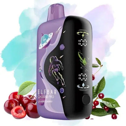 ELF BAR GH33000 PRO 33000 33K Puffs Disposable Vape Granny Cherry