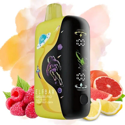 ELF BAR GH33000 PRO 33000 33K Puffs Disposable Vape Raspberry Grapefruit Lemon