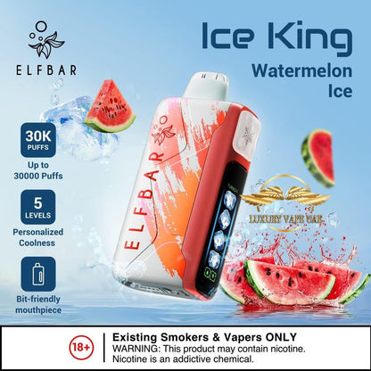 Elf Bar Ice King 30K 30000 Disposable Vape Watermelon Ice