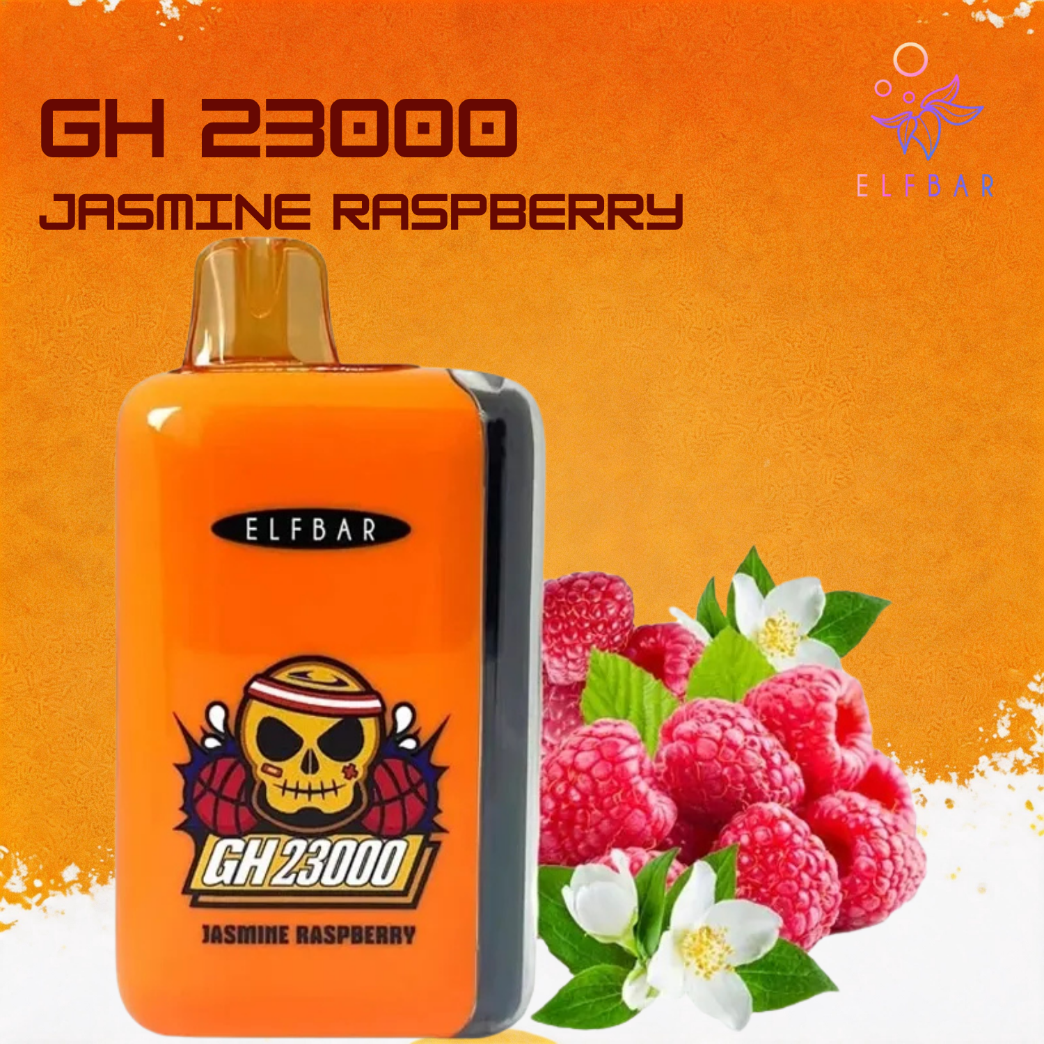 Elf Bar Gh23000 23000 23K Puffs Disposable Vape Jasmine Raspberry
