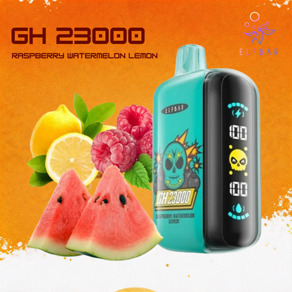 Elf Bar Gh23000 23000 23K Puffs Disposable Vape Raspberry Watermelon Lemon