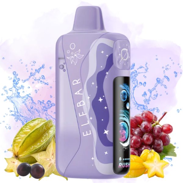 Elf Bar Lush King Pro 40000 Puffs 50mg Disposable Vape Starfruit Grape