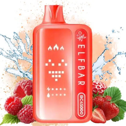 Elfbar BC45000 45K 45000Puffs 50mg Disposable Vape Red Raspberry Strawberry