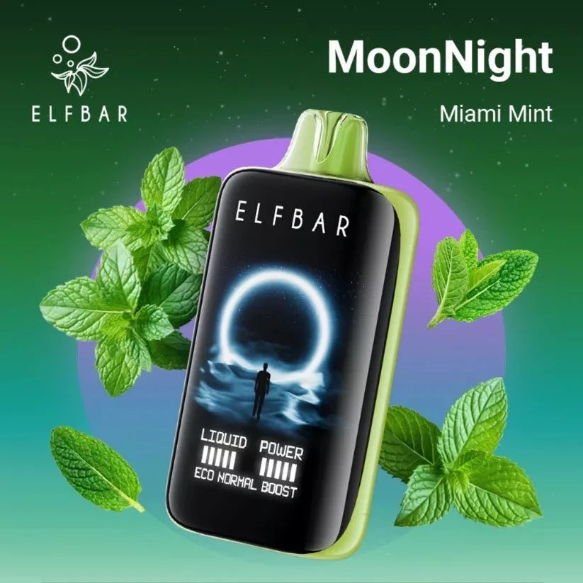 Elfbar Moon Night 40000 40K Puffs Disposable Vape Miami Mint