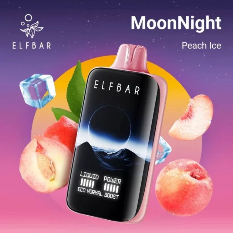 Elfbar Moon Night 40000 40K Puffs Disposable Vape Peach Ice