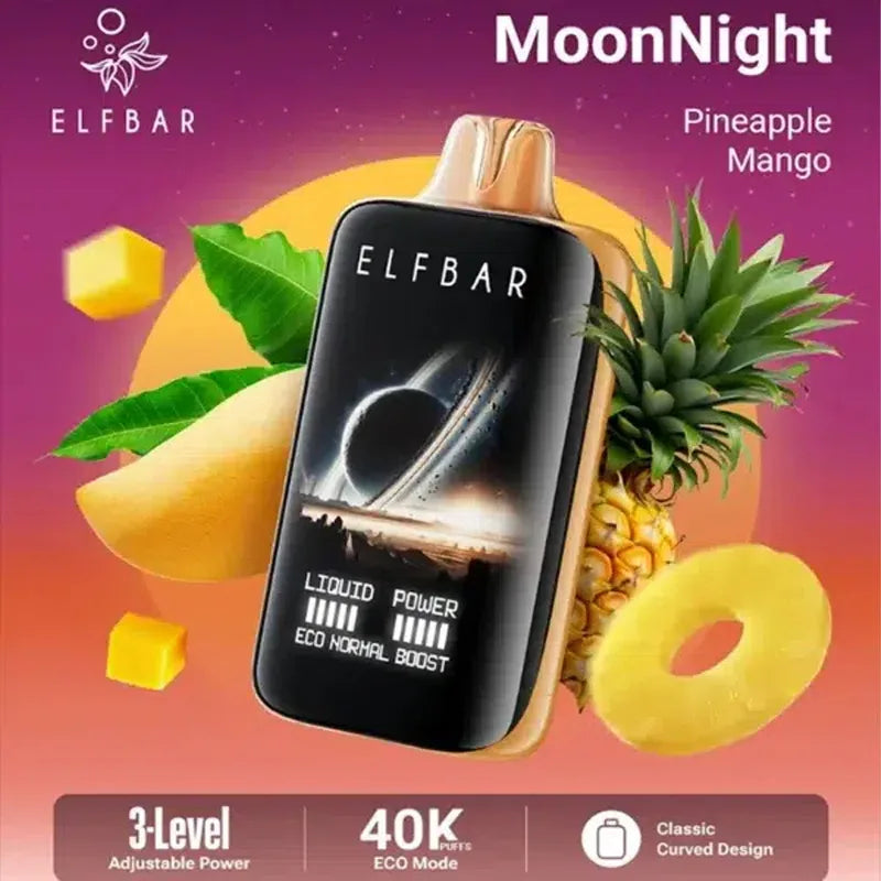 Elfbar Moon Night 40000 40K Puffs Disposable Vape Pineapple Mango