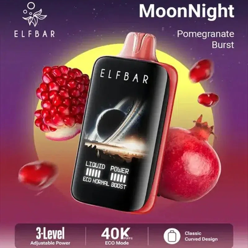 Elfbar Moon Night 40000 40K Puffs Disposable Vape Pomegranate Burst