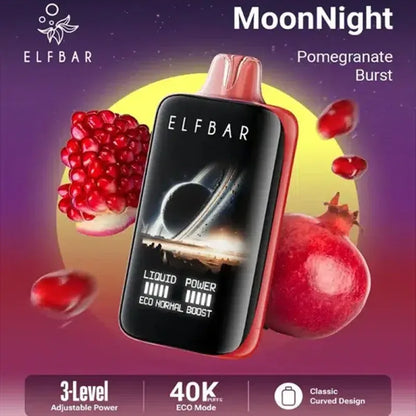 Elfbar Moon Night 40000 40K Puffs Disposable Vape Pomegranate Burst