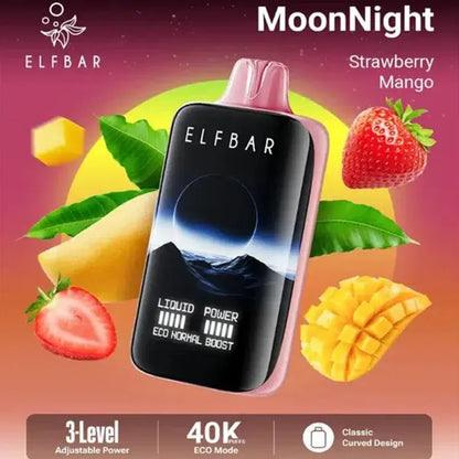 Elfbar Moon Night 40000 40K Puffs Disposable Vape Strawberry Mango