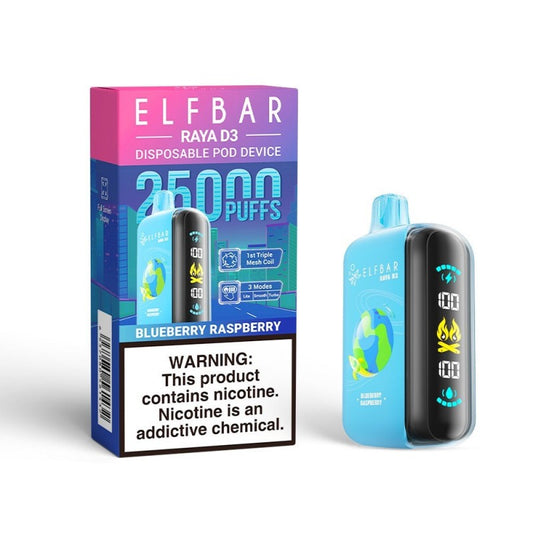 Elfbar Raya D3 25000 25K Puffs Disposable Vape Package