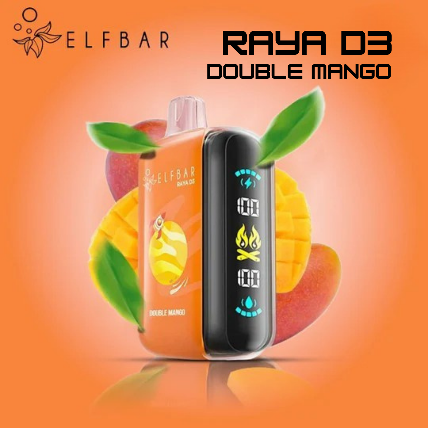 Elfbar Raya D3 25000 Puffs 50mg Disposable Vape Wholesale Double Mango
