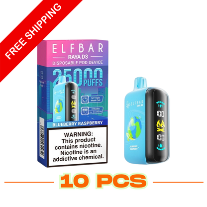 Elfbar Raya D3 25000 Puffs 50mg Disposable Vape Wholesale Package