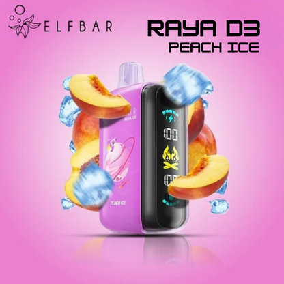 Elfbar Raya D3 25000 Puffs 50mg Disposable Vape Wholesale Peach Ice