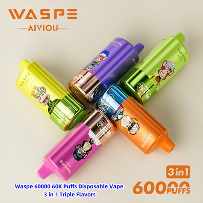 WASPE AIVIOU 60000 60K Puffs 3in1 Disposable Vape