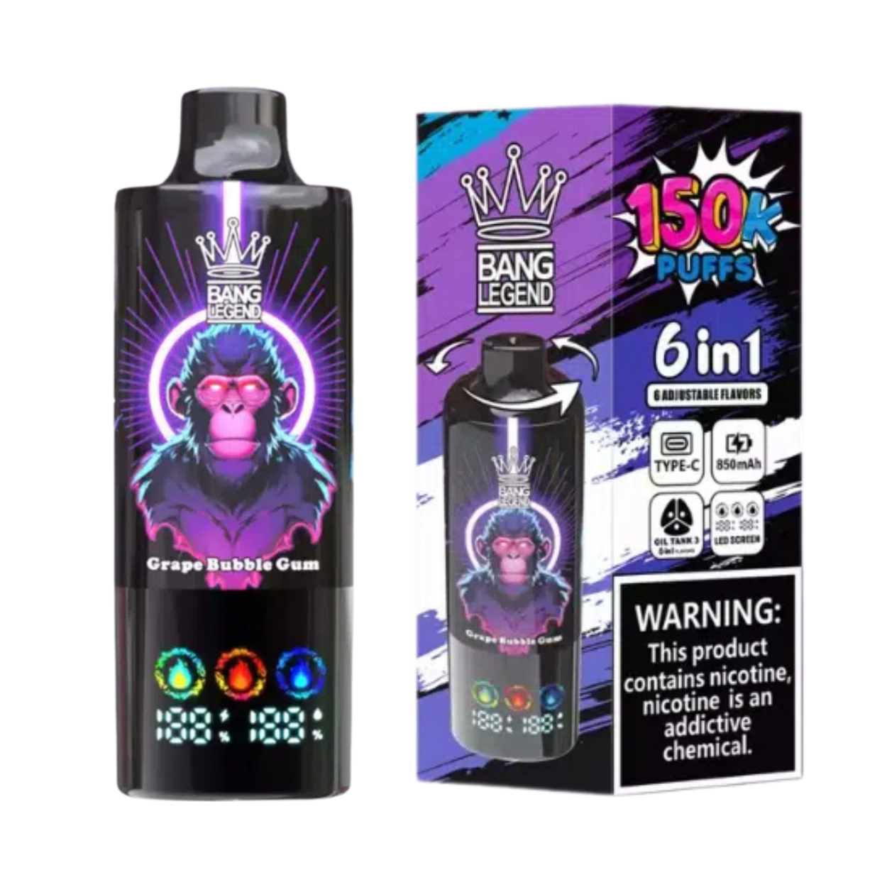 Bang Legend 150000 150K Puffs 6 in 1 Disposable Vape Euro Ecig Bang Legend 150000 150K Puffs 6 in 1 Disposable Vape Euro Ecig