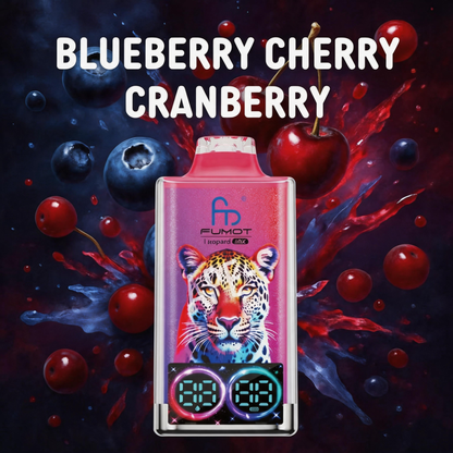 Fumot Leopard 40K Puffs Disposable Vape 20mg Wholesale Blueberry Cherry Cranberry