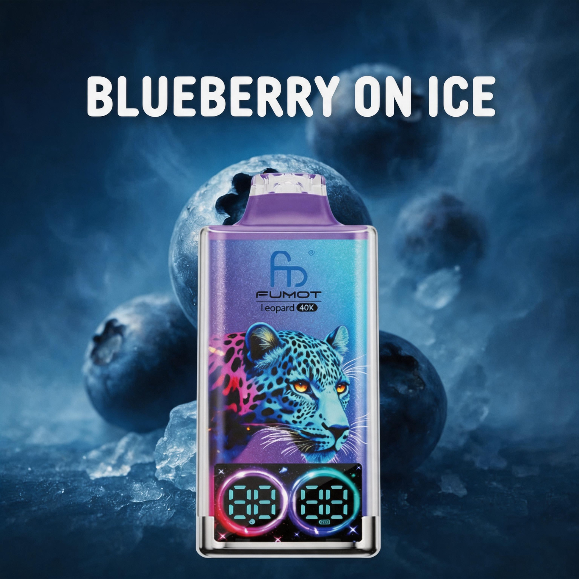 Fumot Leopard 40K Puffs Disposable Vape 20mg Wholesale Blueberry On Ice