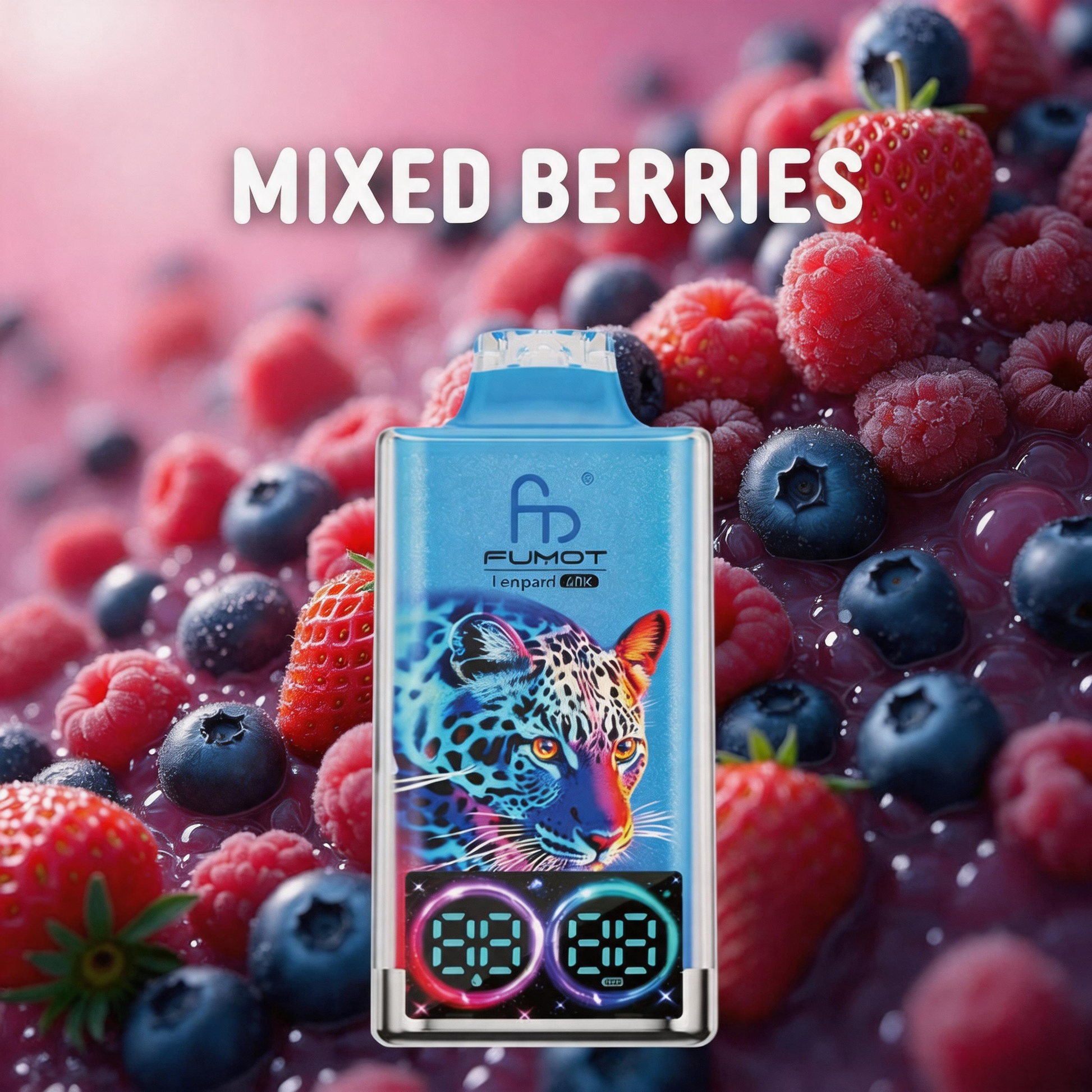 Fumot Leopard 40K Puffs Disposable Vape 20mg Wholesale Mixed Berries