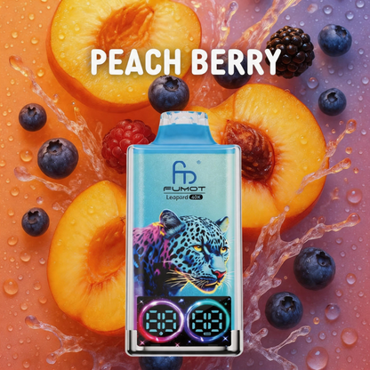 Fumot Leopard 40K Puffs Disposable Vape 20mg Wholesale Peach Berry