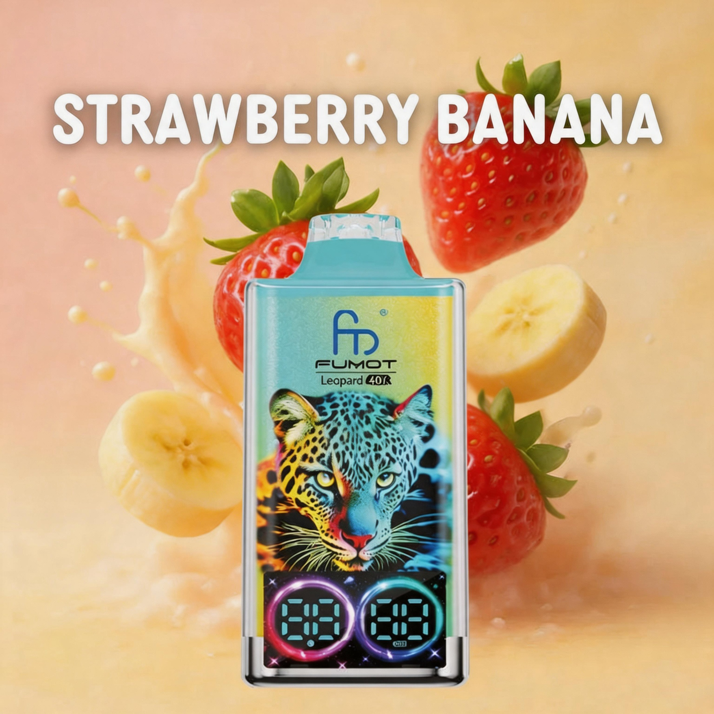 Fumot Leopard 40K Puffs Disposable Vape 20mg Wholesale Strawberry Banana