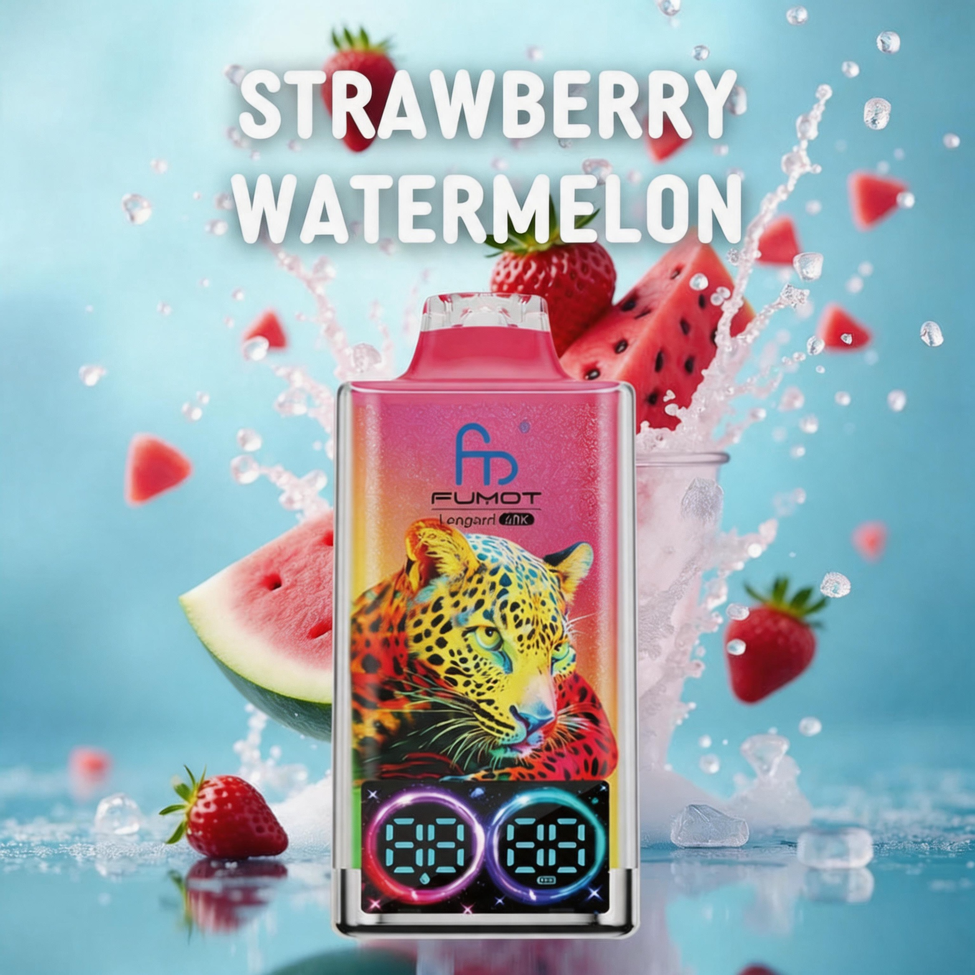 Fumot Leopard 40K Puffs Disposable Vape 20mg Wholesale Strawberry Watermelon