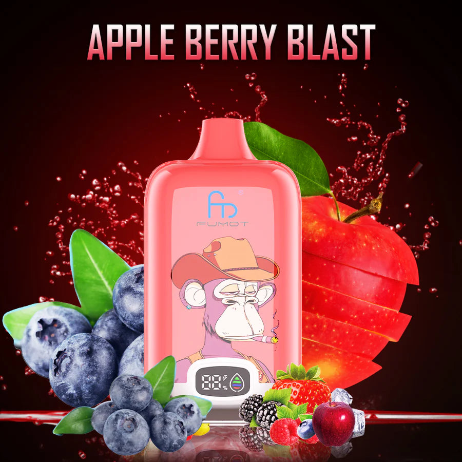 Fumot RandM Digital Box 12000 Disposable Vape 20mg Wholesale Apple Berry Blast