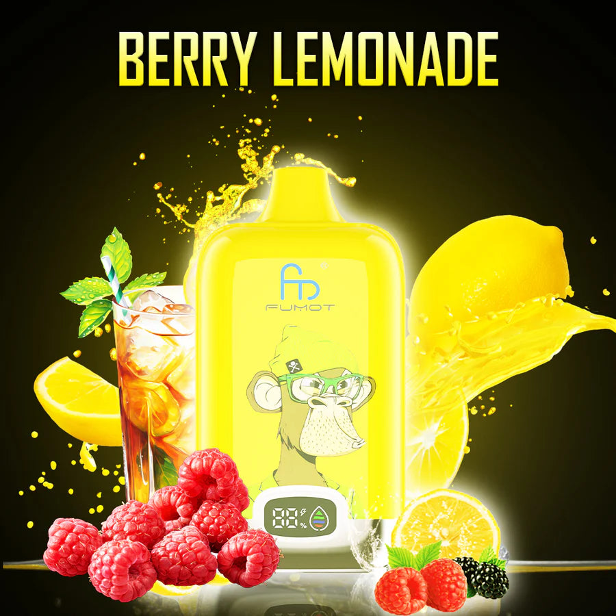 Fumot RandM Digital Box 12000 Disposable Vape 20mg Wholesale Berry Lemonade