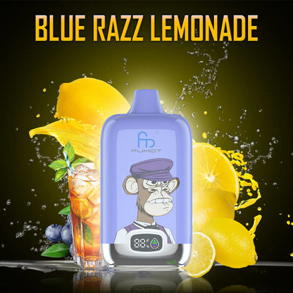 Fumot RandM Digital Box 12000 Disposable Vape 20mg Wholesale Blue Razz Lemonade