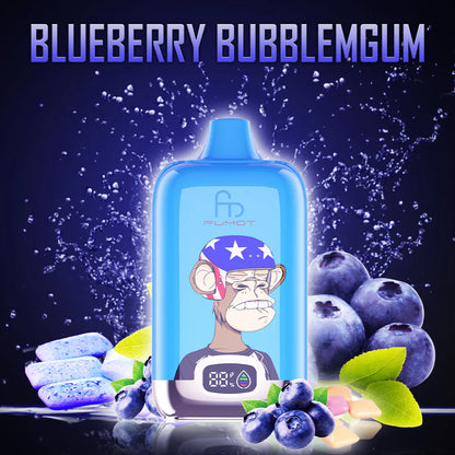 Fumot RandM Digital Box 12000 Disposable Vape 20mg Wholesale Blueberry Bubblegum