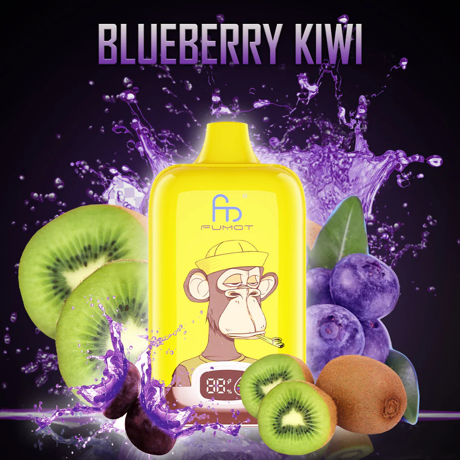 Fumot RandM Digital Box 12000 Disposable Vape 20mg Wholesale Blueberry Kiwi