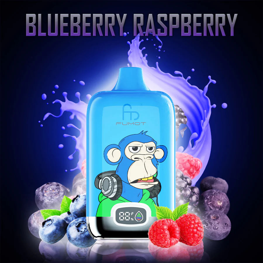 Fumot RandM Digital Box 12000 Disposable Vape 20mg Wholesale Blueberry Raspberry