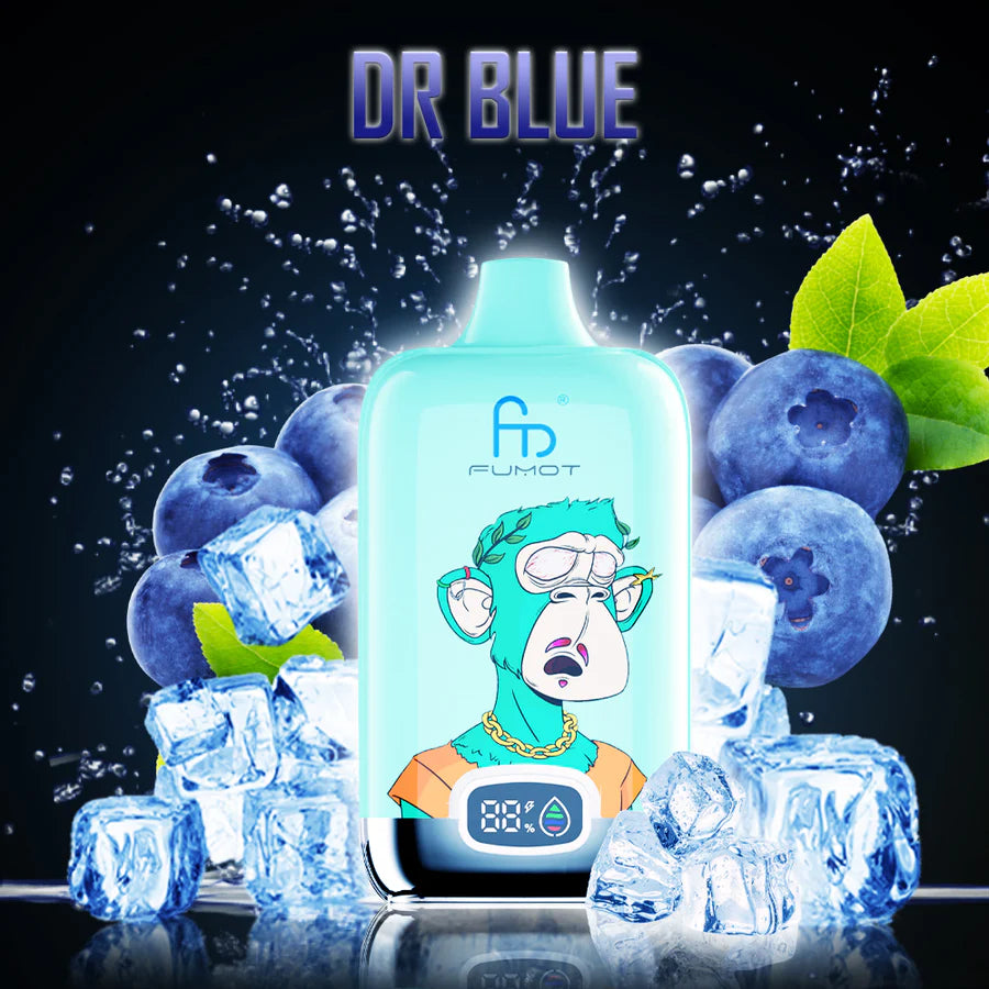 Fumot RandM Digital Box 12000 Disposable Vape 20mg Wholesale Dr Blue