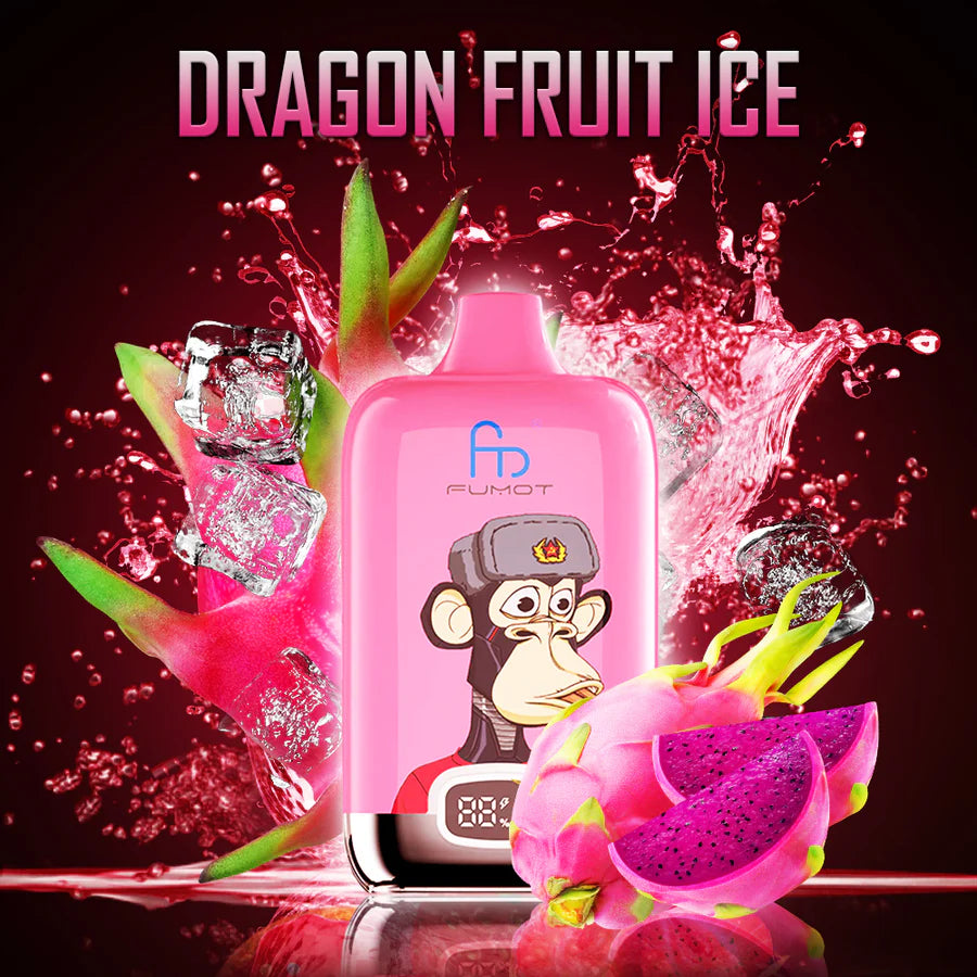 Fumot RandM Digital Box 12000 Disposable Vape 20mg Wholesale Dragon Fruit Ice