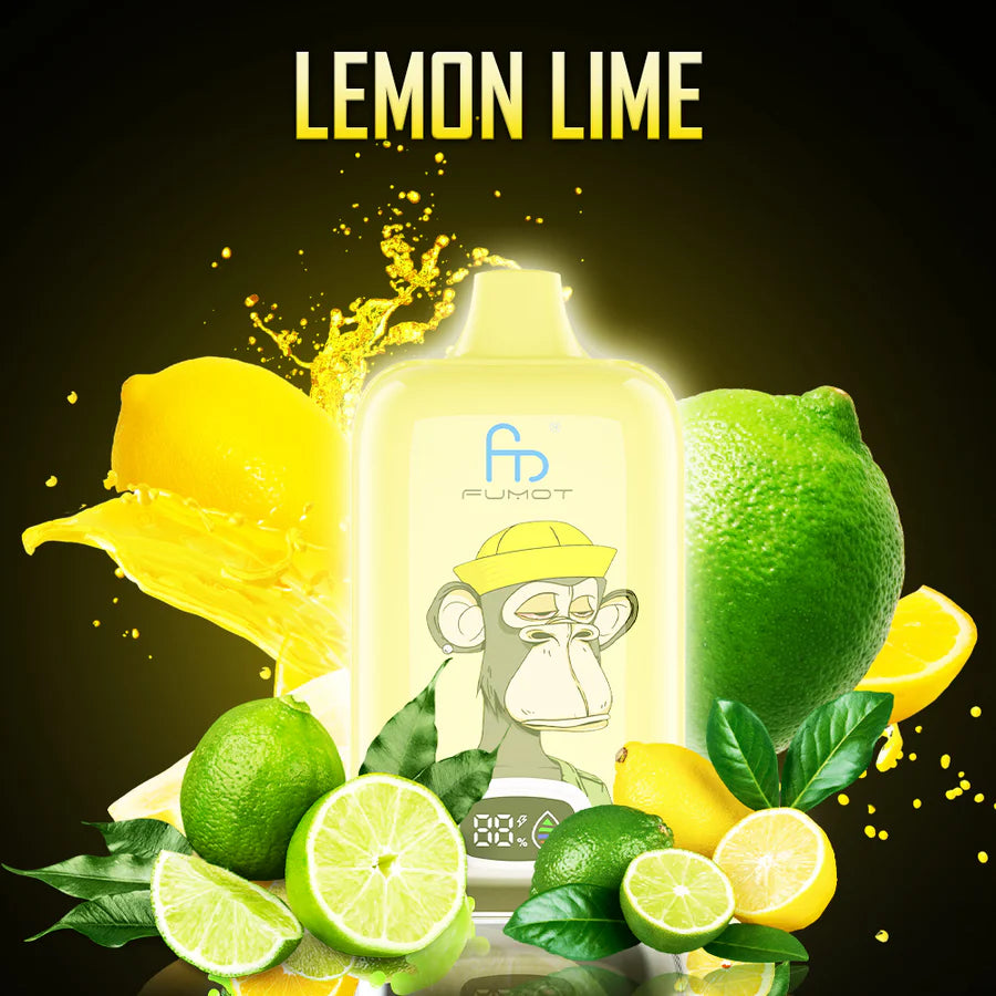 Fumot RandM Digital Box 12000 Disposable Vape 20mg Wholesale Lemon Lime