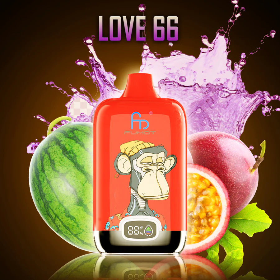 Fumot RandM Digital Box 12000 Disposable Vape 20mg Wholesale Love 66