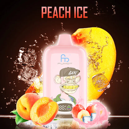 Fumot RandM Digital Box 12000 Disposable Vape 20mg Wholesale Peach Ice