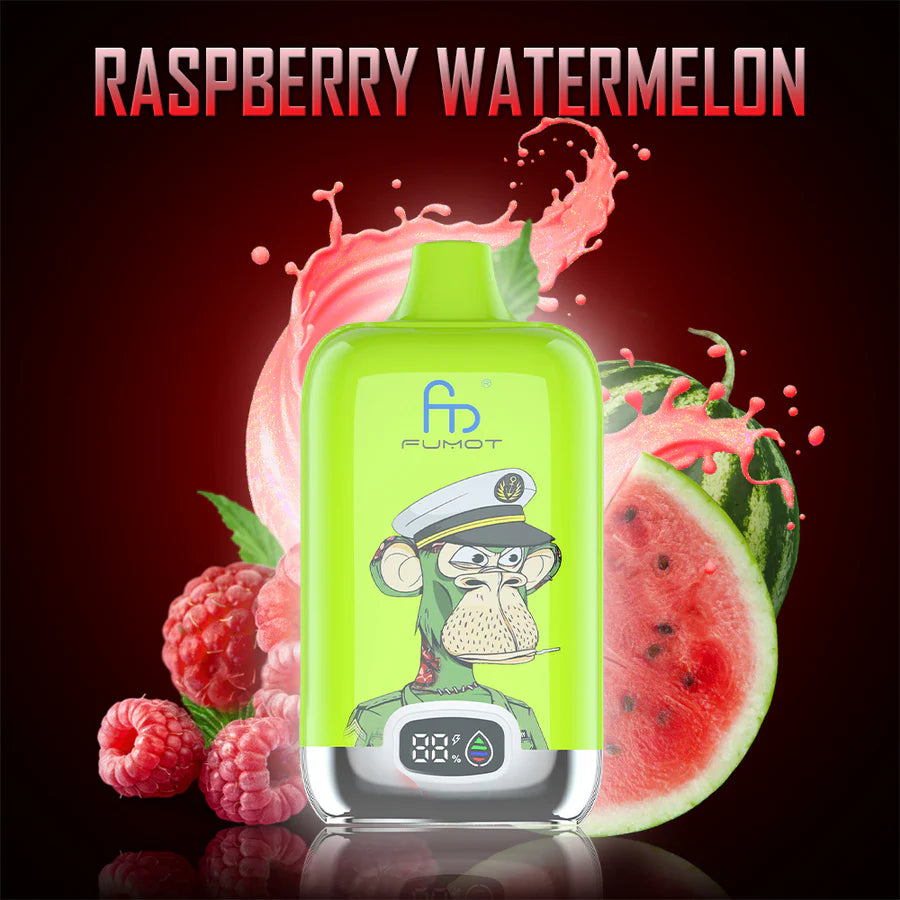 Fumot RandM Digital Box 12000 Disposable Vape 20mg Wholesale Raspberry Watermelon